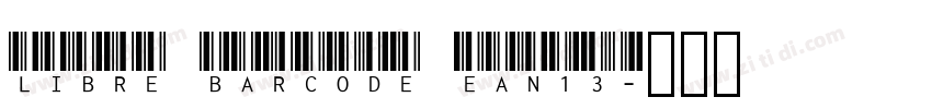 Libre Barcode EAN13字体转换